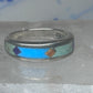 Vintage Southwestern Silver Multi Stone Inlay Ring WJ Ashton Begay Style Size 8 925