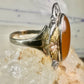 Black Hills Gold ring long stone leaves size 7.50 sterling silver women girls