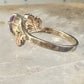 Black Hills Gold ring amethyst leaves size 6.75 sterling silver women girls