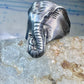 Elephant ring vintage animal band size 9.50 sterling silver women girls