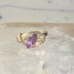 Black Hills Gold ring amethyst leaves size 6.75 sterling silver women girls