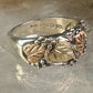 Black Hills Gold wedding ring leaves band size 5.75 sterling silver women girls