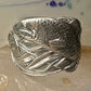 Fish spoon ring size 7 adjustable fishermen sterling silver band e