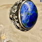 Art Deco ring floral flowers blue lapis or not ? size 3 sterling silver women girls