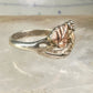 Black Hills Gold wedding ring leaves band size 6.75 sterling silver women girls