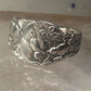 Birds spoon ring size 7 adjustable bird dove peace pigeon sterling silver band