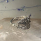 Birds spoon ring size 7 adjustable bird dove peace pigeon sterling silver band