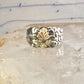 Black Hills Gold wedding ring leaves band size 11.5 sterling silver women men