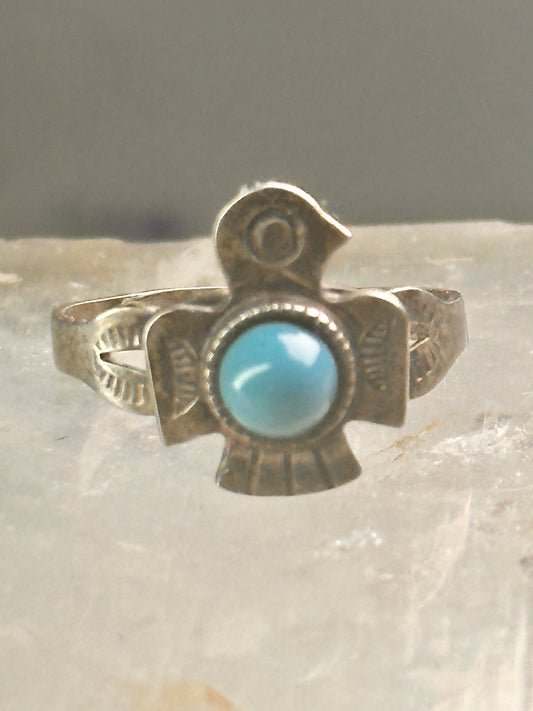 Phoenix Navajo ring turquoise size 5.50 sterling silver women girls