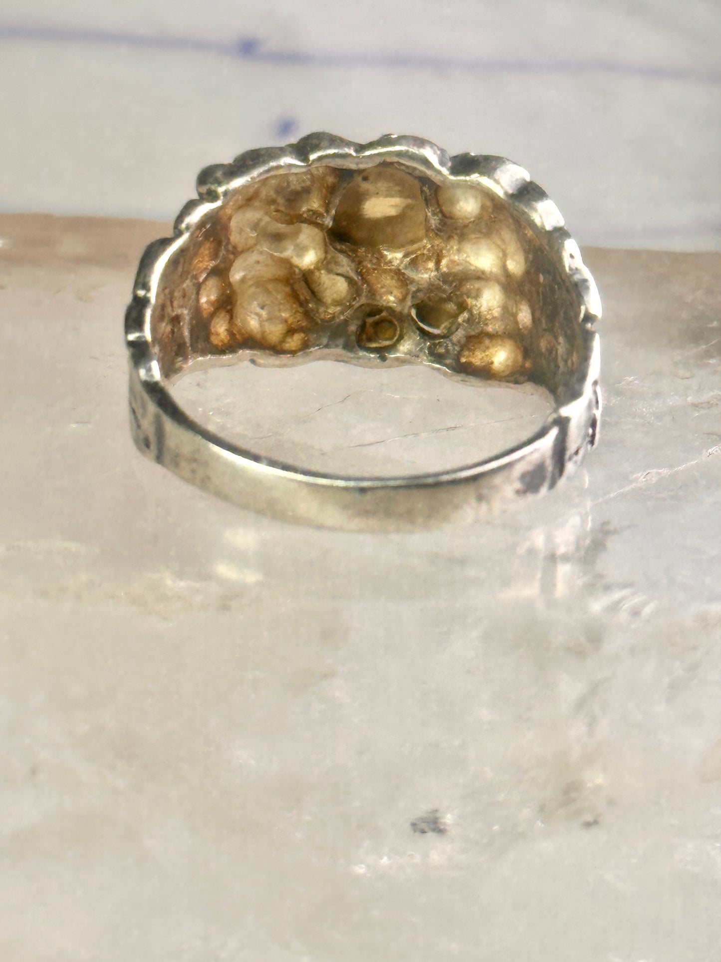 Black Hills Gold wedding ring leaves band size 11.5 sterling silver women men