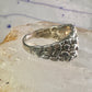 Black Hills Gold wedding ring leaves band size 11.5 sterling silver women men