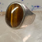 Tiger Eye ring size 12 Mexico band sterling silver women men