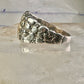 Black Hills Gold wedding ring leaves band size 11.5 sterling silver women men