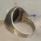 Tiger Eye ring size 12 Mexico band sterling silver women men