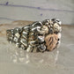 Black Hills Gold wedding ring leaves band size 11.5 sterling silver women men