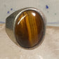 Tiger Eye ring size 12 Mexico band sterling silver women men