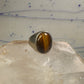 Tiger Eye ring size 12 Mexico band sterling silver women men