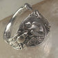 Birds spoon ring size 7.50 adjustable dove bird peace pigeon sterling silver band