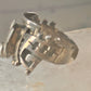 Poison ring size 8.75 adj Aztec Mayan Mexico ring sterling silver women