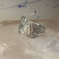 Birds spoon ring size 7.50 adjustable dove bird peace pigeon sterling silver band