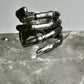 Hand ring fingers wrap around size 5.50 sterling silver women