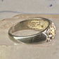 Black Hills Gold wedding ring leaves band size 12 sterling silver women men
