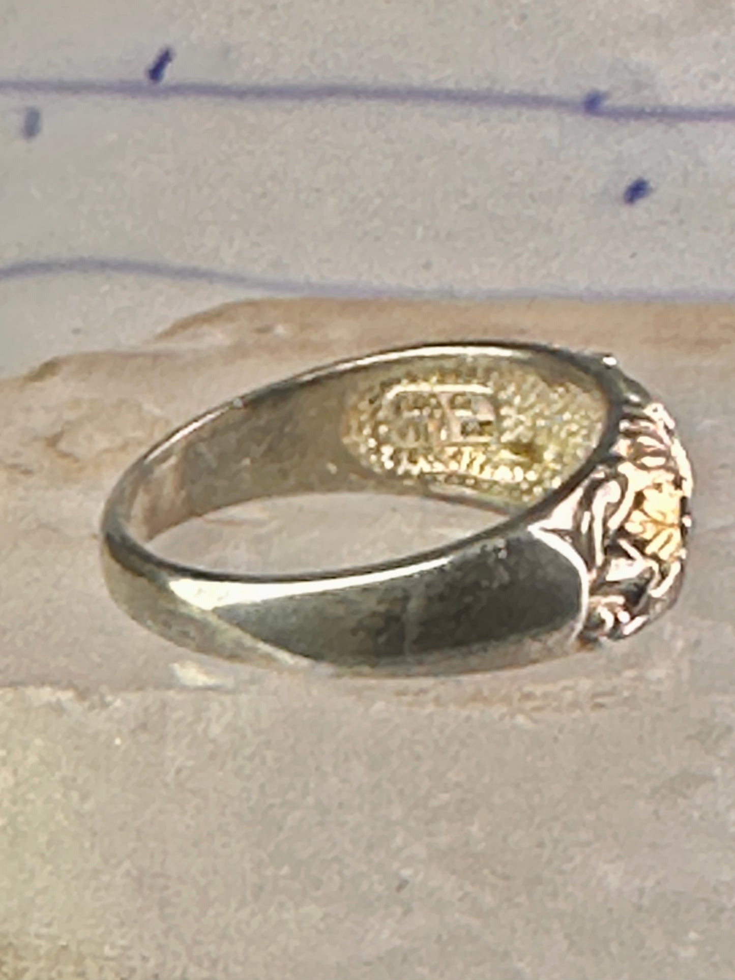 Black Hills Gold wedding ring leaves band size 12 sterling silver women men