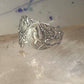 Birds spoon ring size 7.50 adjustable dove bird peace pigeon sterling silver band