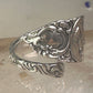 Birds spoon ring size 7.50 adjustable dove bird peace pigeon sterling silver band