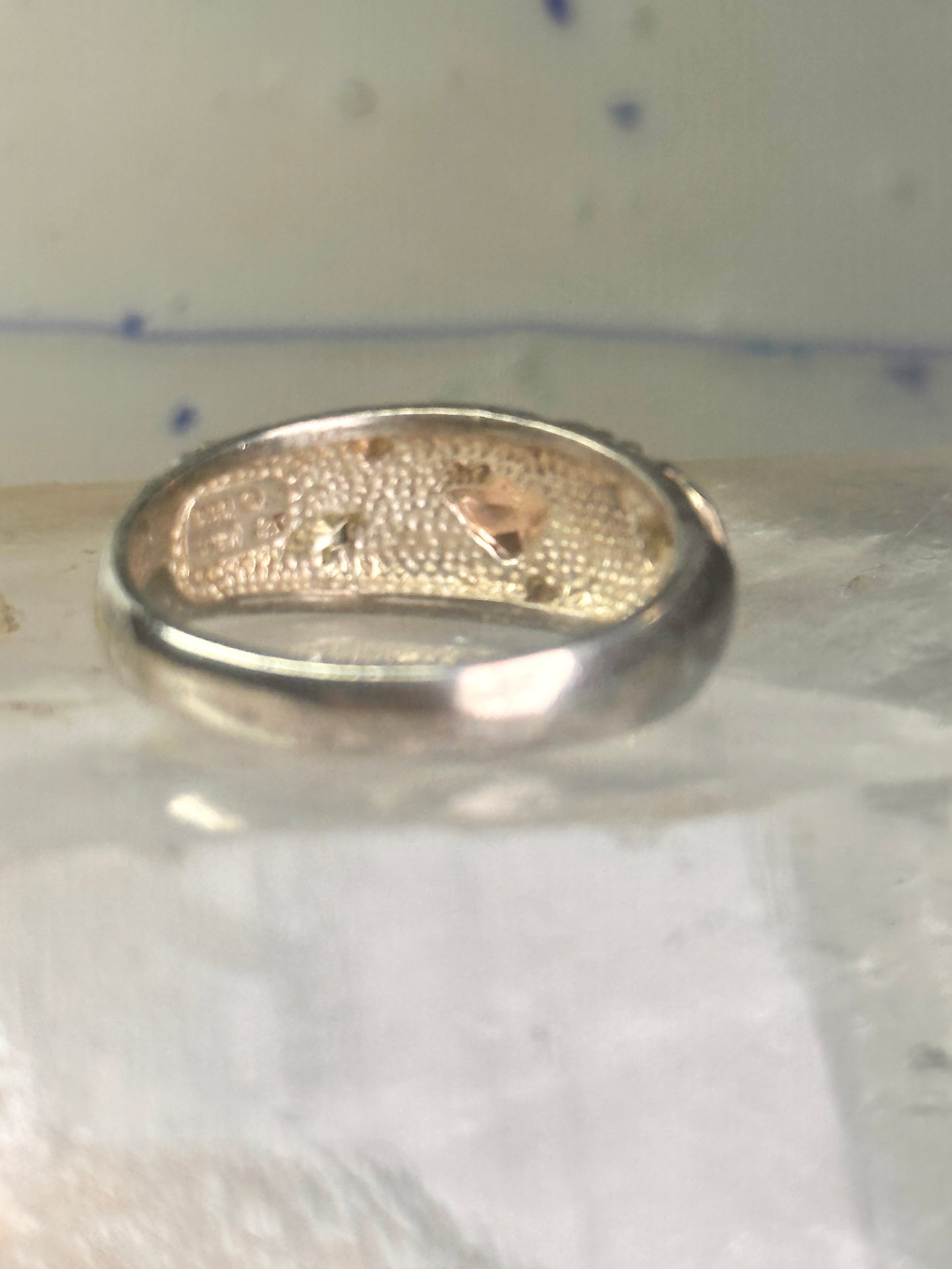 Black Hills Gold wedding ring leaves band size 12 sterling silver women men