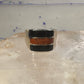 Onyx ring goldstone band size 12 Mexico band sterling silver women men