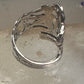 Lady Godiva spoon ring size 6.50 adjustable horse sterling silver band