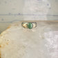 Black Hills Gold malachite ring leaves band size 10 sterling silver women men