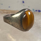 Tiger Eye ring Mexican band size 8 Mexico band sterling silver women men