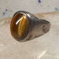 Tiger Eye ring Mexican band size 8 Mexico band sterling silver women men