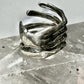 Hand ring fingers wrap around size 5.50 sterling silver women