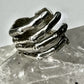 Hand ring fingers wrap around size 5.50 sterling silver women