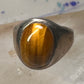 Tiger Eye ring Mexican band size 8 Mexico band sterling silver women men