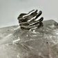 Hand ring fingers wrap around size 5.50 sterling silver women