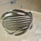 Corn spoon ring size 7 adjustable sterling silver band