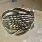 Corn spoon ring size 7 adjustable sterling silver band