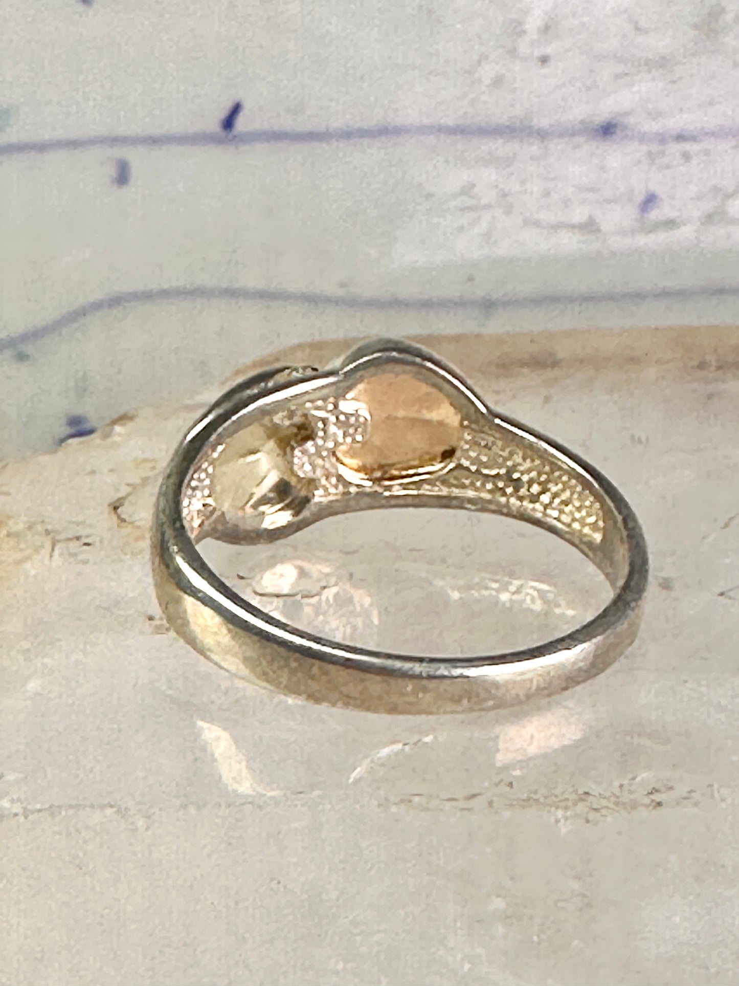 Black Hills Gold ring leaves band size 10 sterling silver women