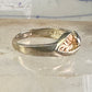 Black Hills Gold ring leaves band size 10 sterling silver women