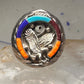 Navajo Horseshoe ring Eagle Turquoise band size 11.7 band sterling silver Good Luck men