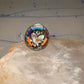 Navajo Horseshoe ring Eagle Turquoise band size 11.7 band sterling silver Good Luck men
