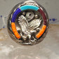 Navajo Horseshoe ring Eagle Turquoise band size 11.7 band sterling silver Good Luck men
