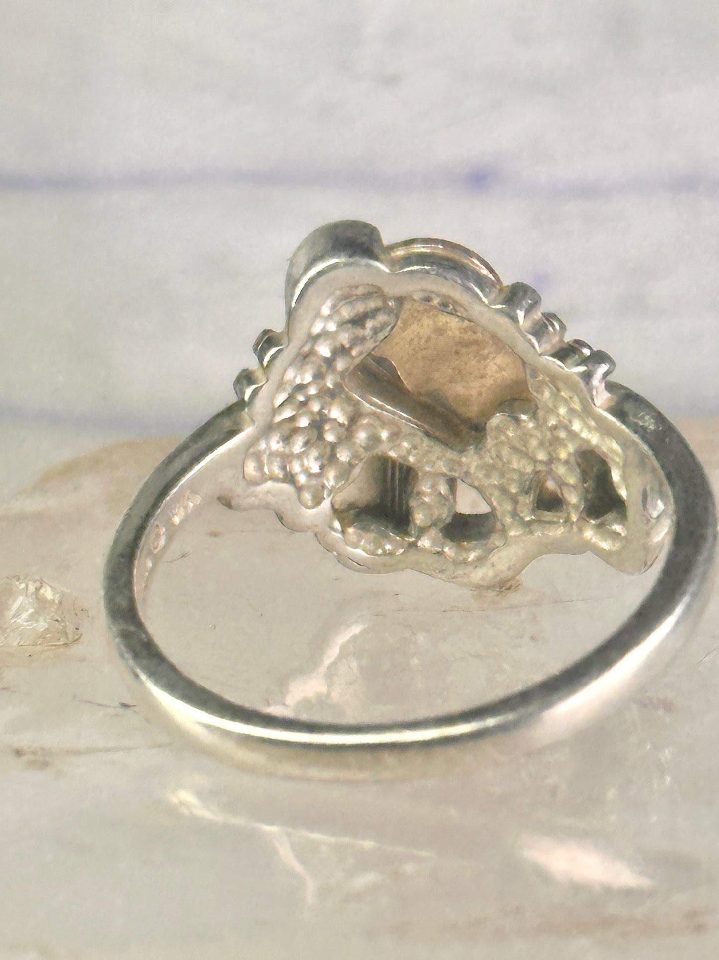 Black Hills Gold ring leaves band size 10 sterling silver women