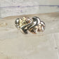Black Hills Gold ring leaves wedding band size 9 sterling silver women
