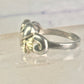Black Hills Gold ring leaves wedding band size 9 sterling silver women