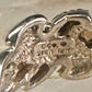 Black Hills Gold ring leaves wedding band size 9 sterling silver women